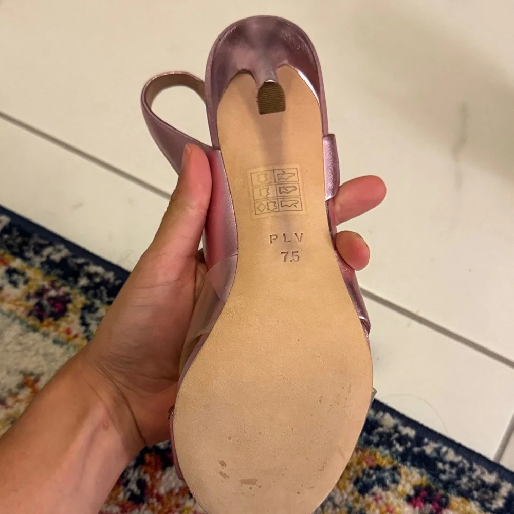 Pour La Victoire Pink Strappy Heels - Picture 2 of 4